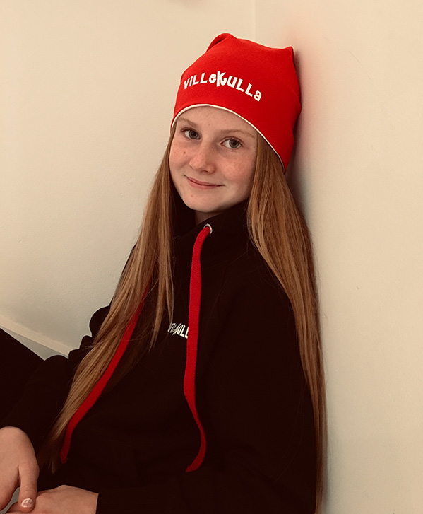 Rød side av Villekulla-lue